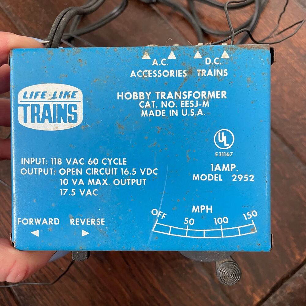 Life Like Trains Hobby Transformer Model 2952 Vintage 1970 Motor Hums READ